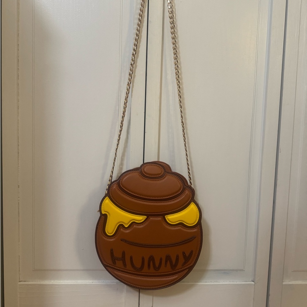 Brown and Yellow Hunny Pot Crossbody Bag